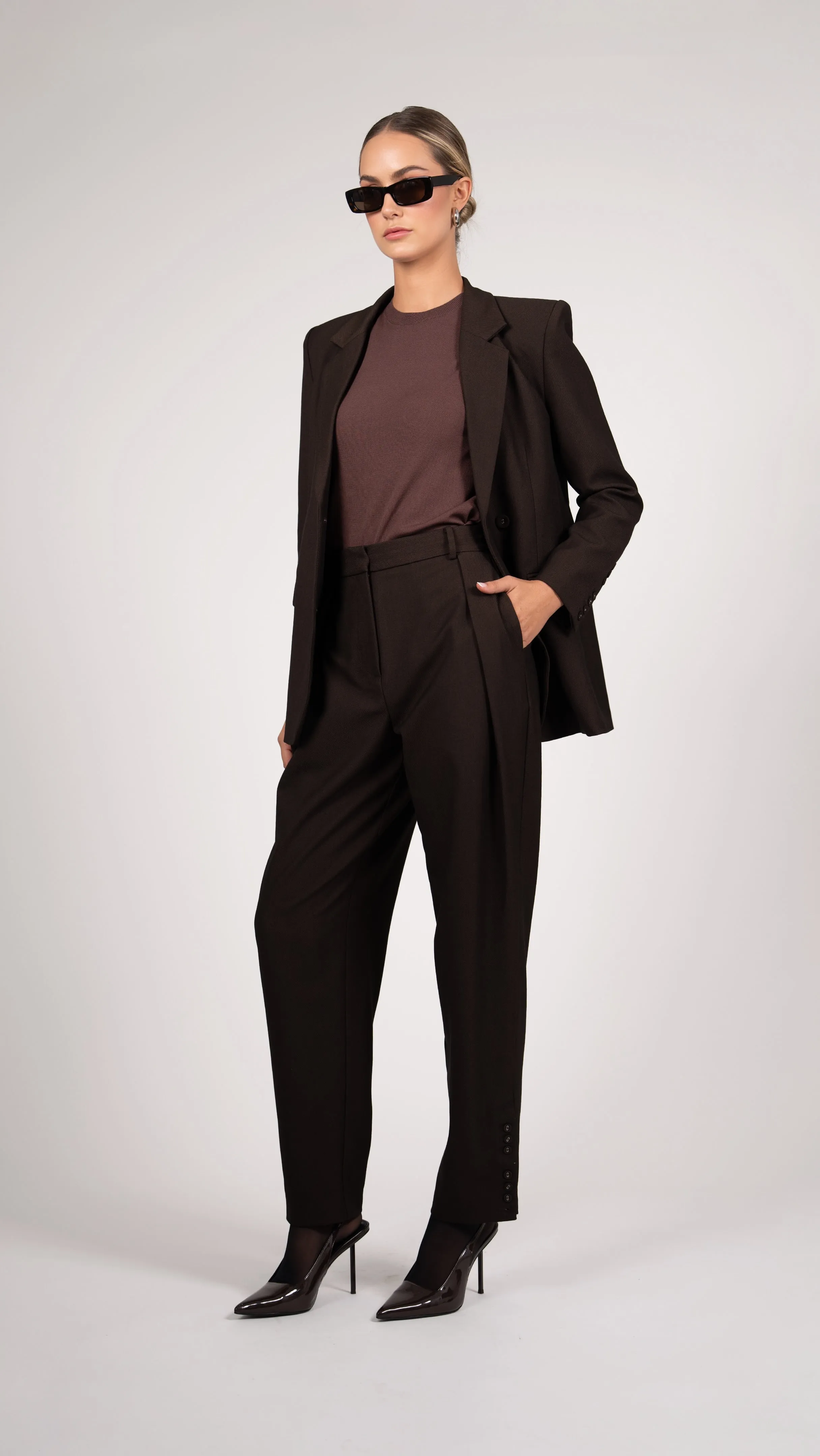 Monroe Blazer - Chocolate