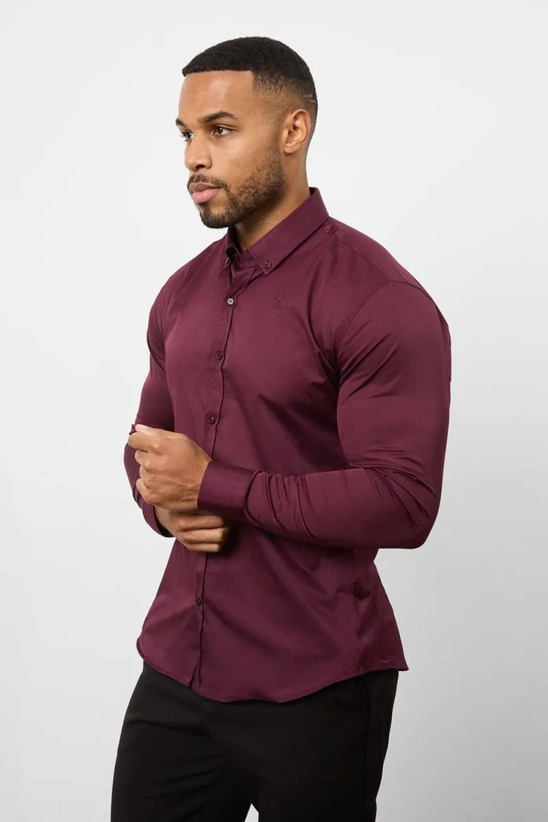 Muscle Fit Signature Shirt 2.0 in Burgundy