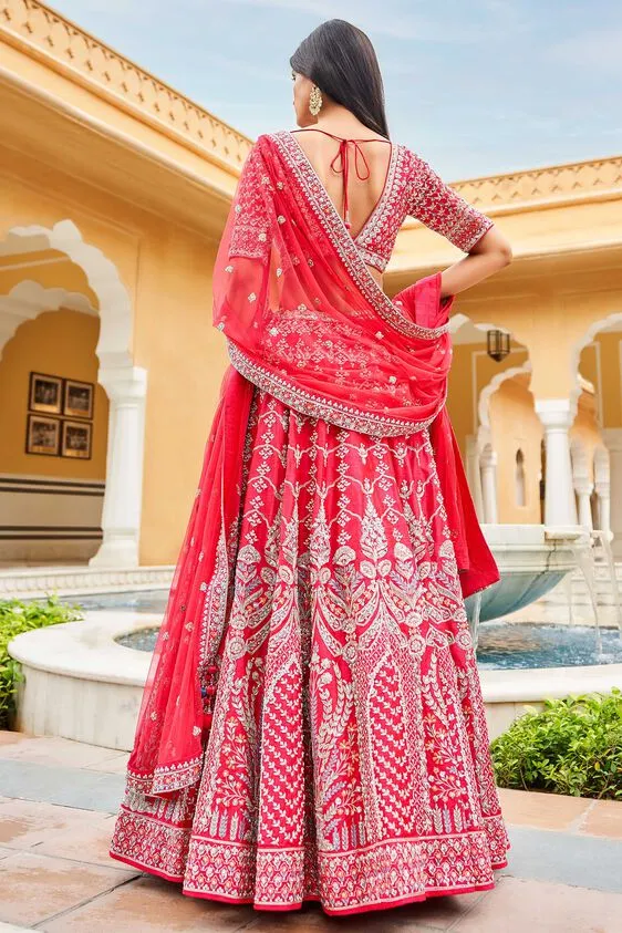 MYTHILI LEHENGA SET-BERRY SORBET