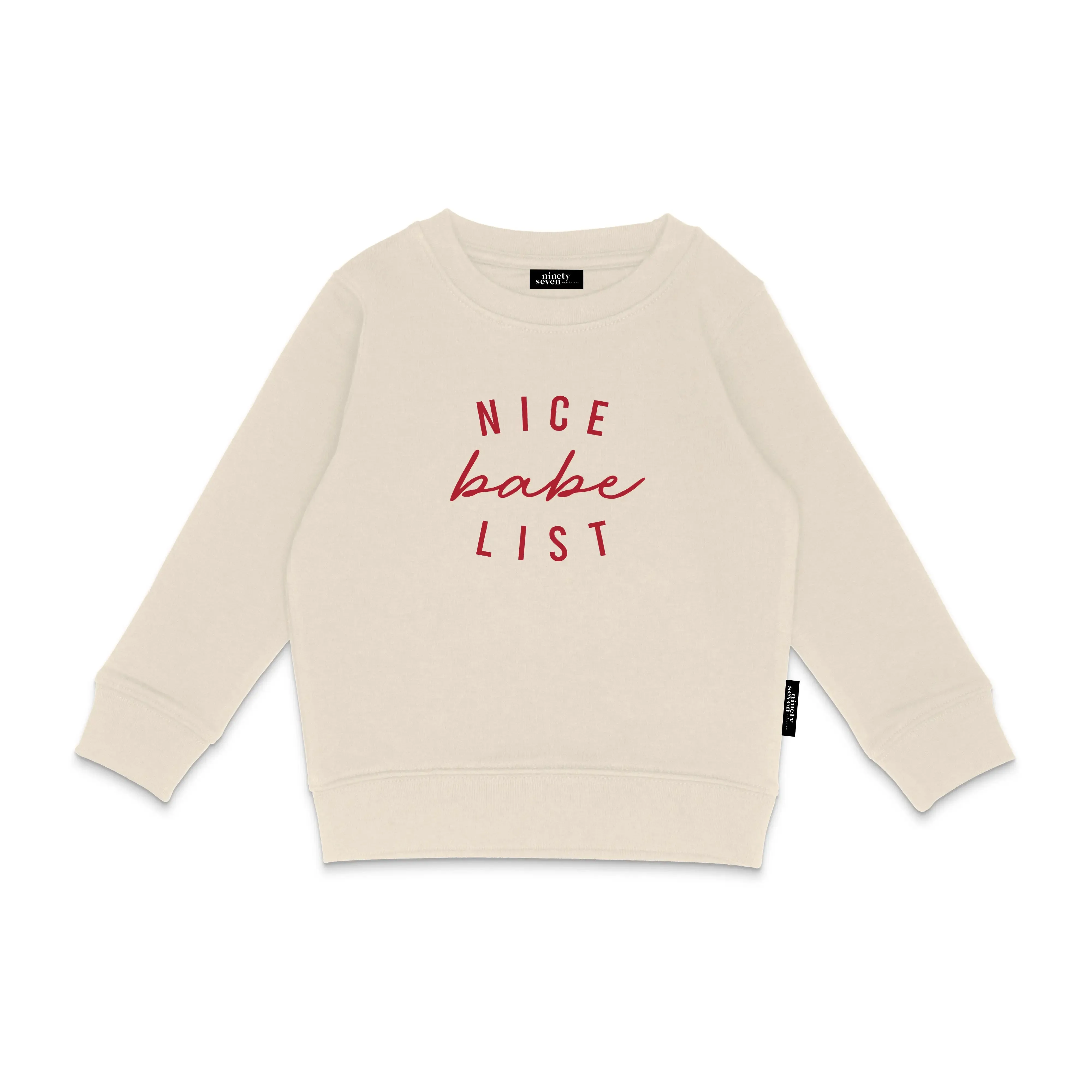 NICE BABE LIST CREWNECK