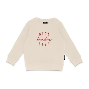 NICE BABE LIST CREWNECK