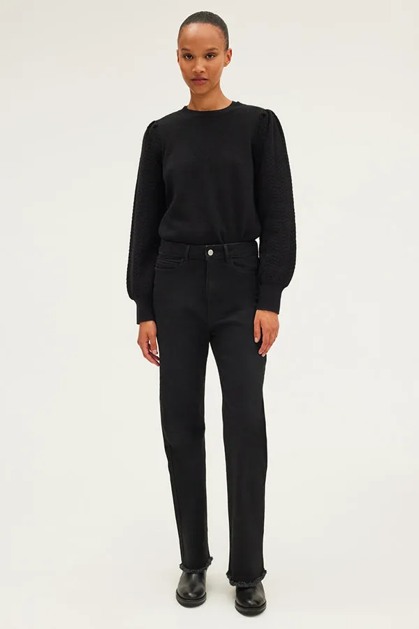 NOREEN FRINGES STRAIGHT JEANS