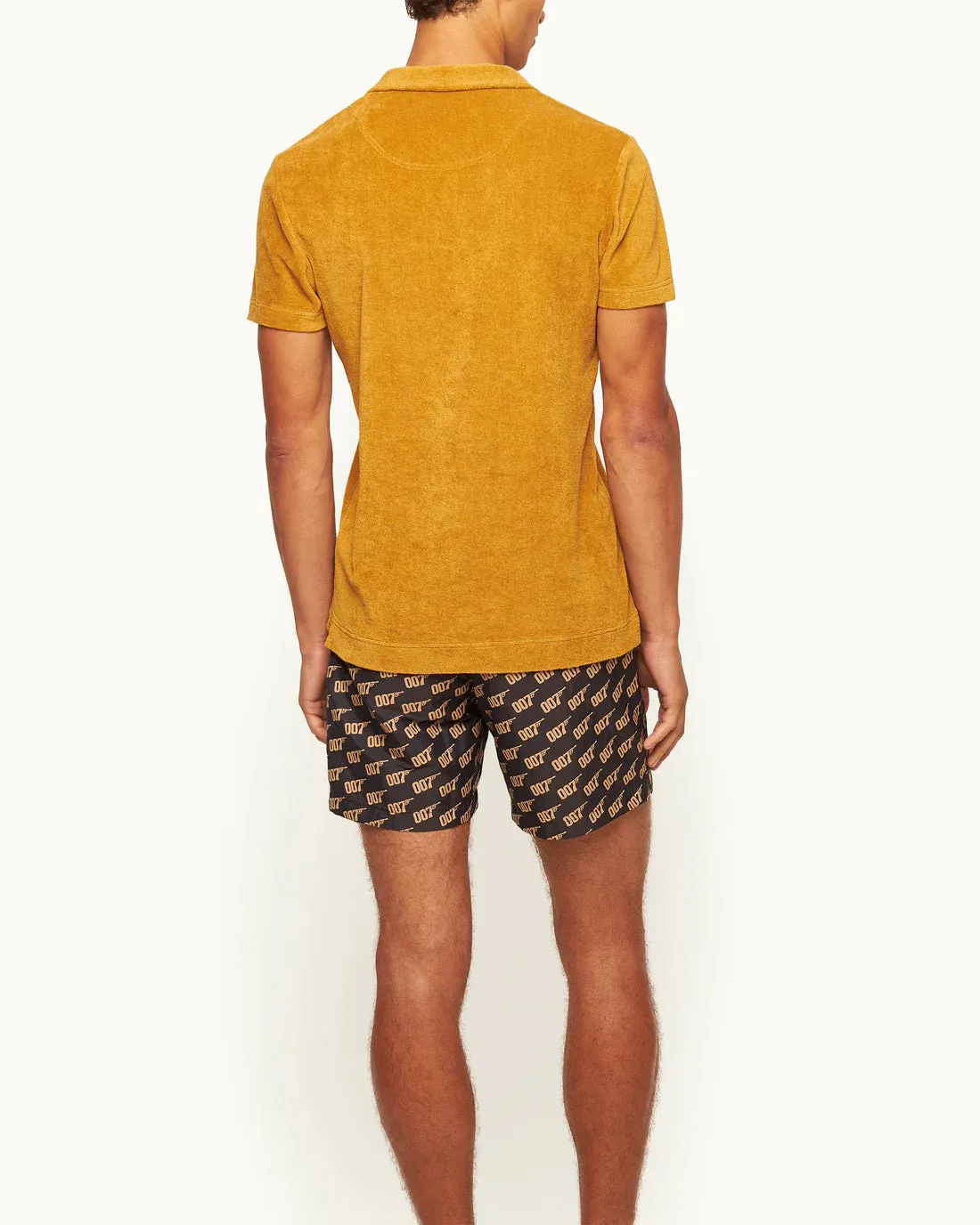 Orlebar Brown 007 Terry Knitted Polo- Gold