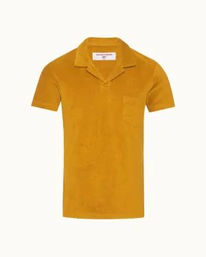 Orlebar Brown 007 Terry Knitted Polo- Gold