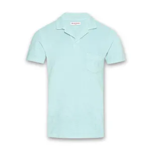 Orlebar Brown - Terry Towelling Polo in Clear Sky