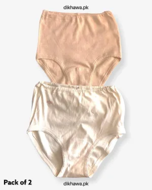 Pack of 2 Imported Stocklot Branded Cotton Panty Stretchable Cotton Lace Panty 2021