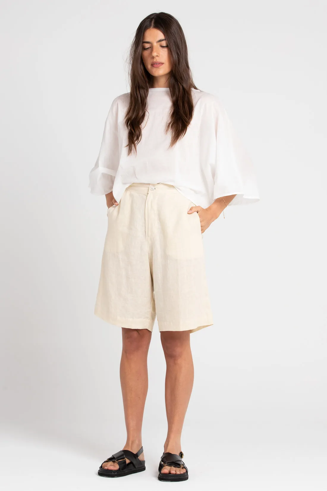 Parker Tailored Linen Short Shell