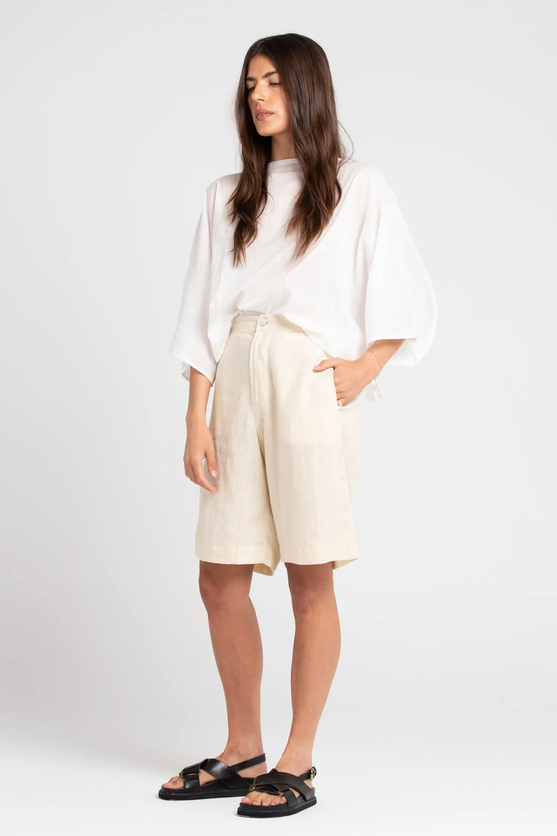 Parker Tailored Linen Short Shell