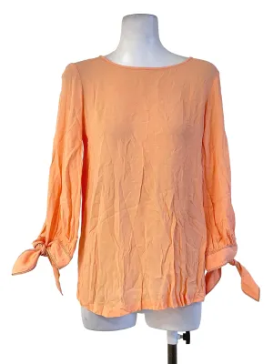Pastel Orange Tie-Knot Top