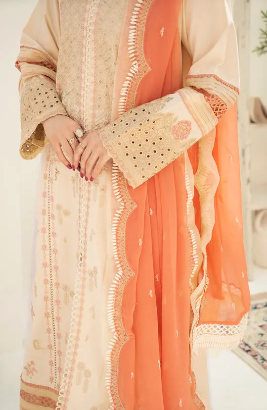 Peach Embroidered Pakistani Salwar Kameez Dupatta Party Dress