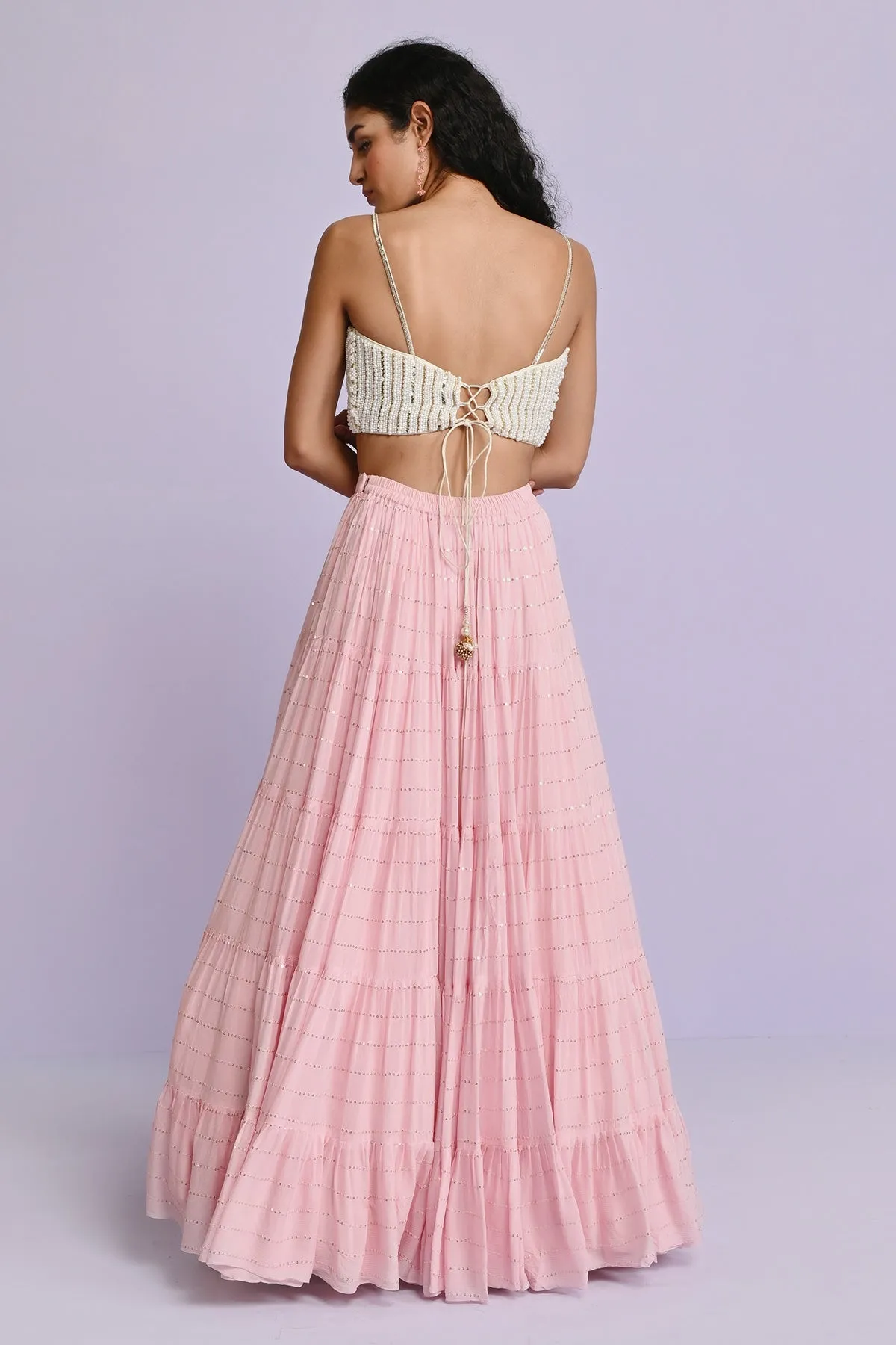 PEARL FRILL SET