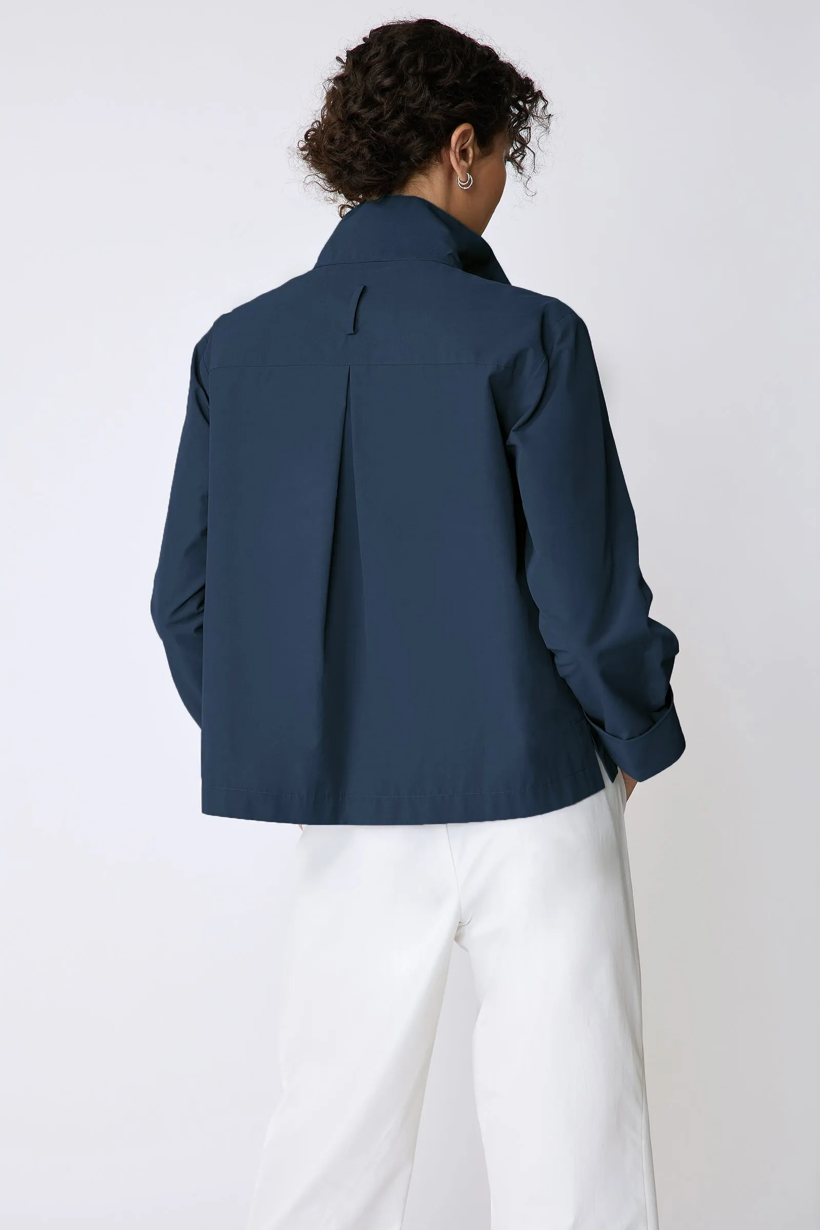 Peggy Shirt Jacket - Summer Navy Broadcloth