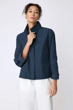 Peggy Shirt Jacket - Summer Navy Broadcloth