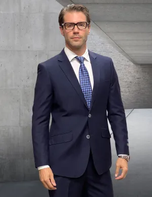 PERTH 2 PC NAVY MODERN FIT SUIT