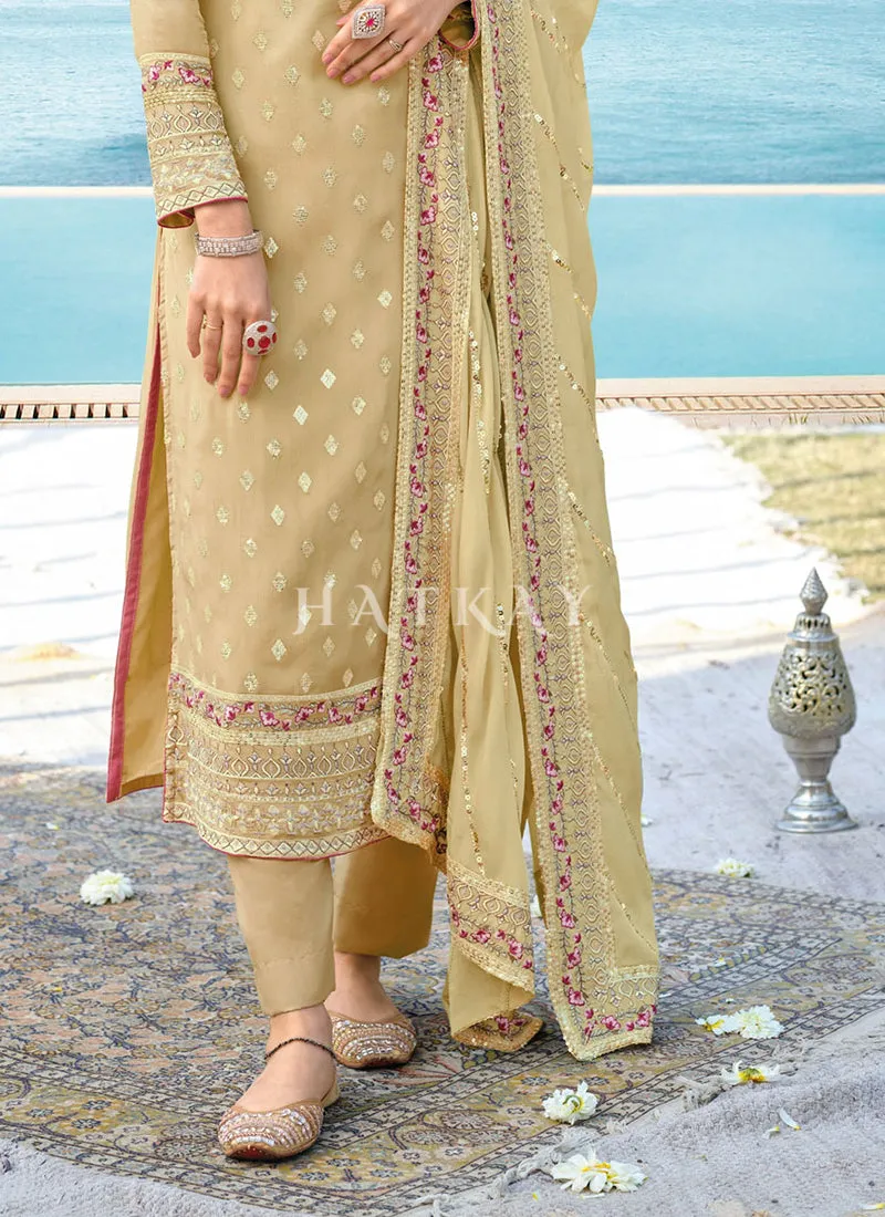 Pista Green Pakistani Pant Suit