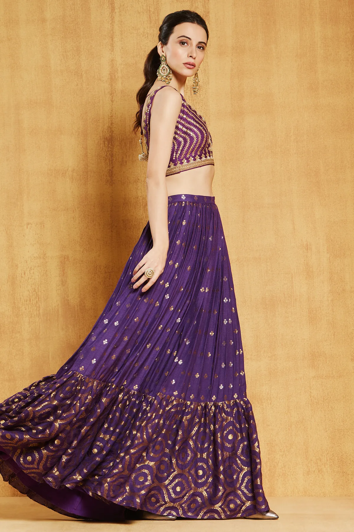 PURPLE JAMEWAR DORI