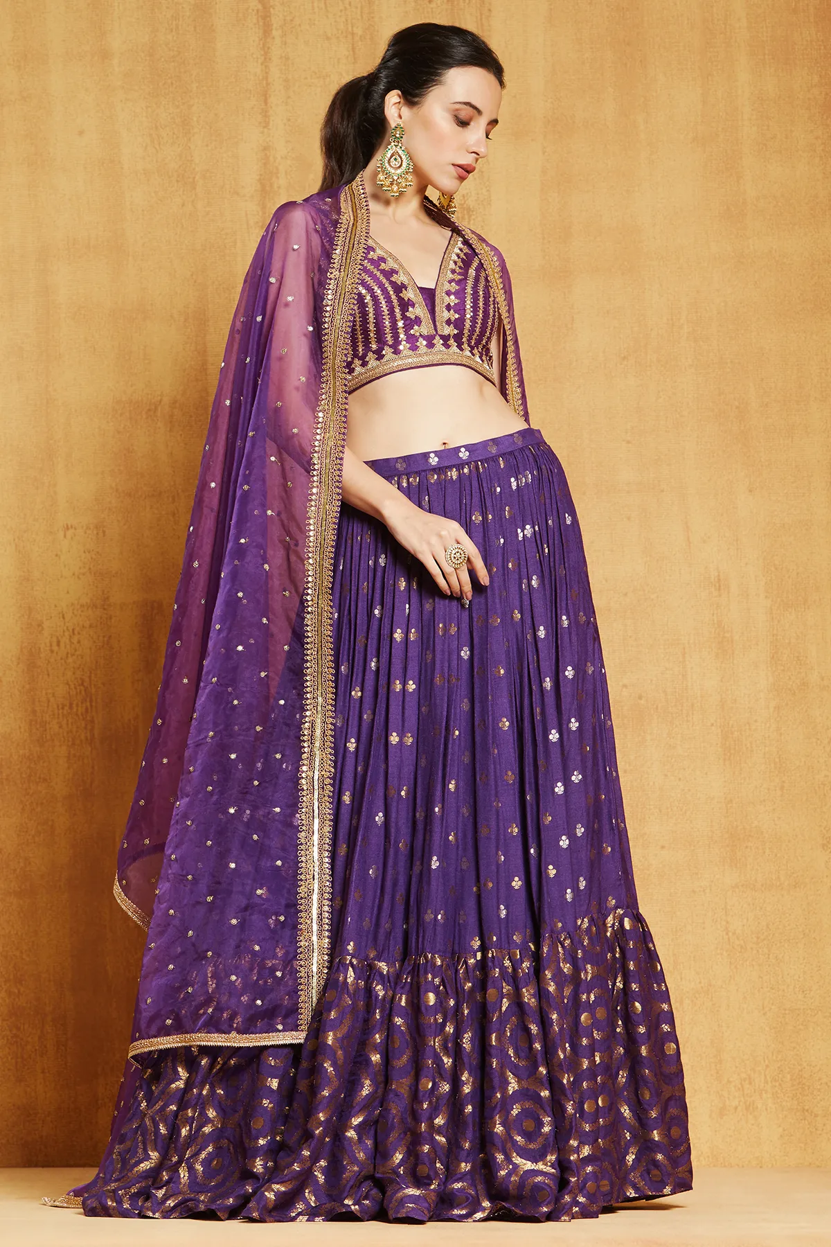 PURPLE JAMEWAR DORI