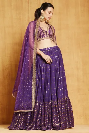 PURPLE JAMEWAR DORI