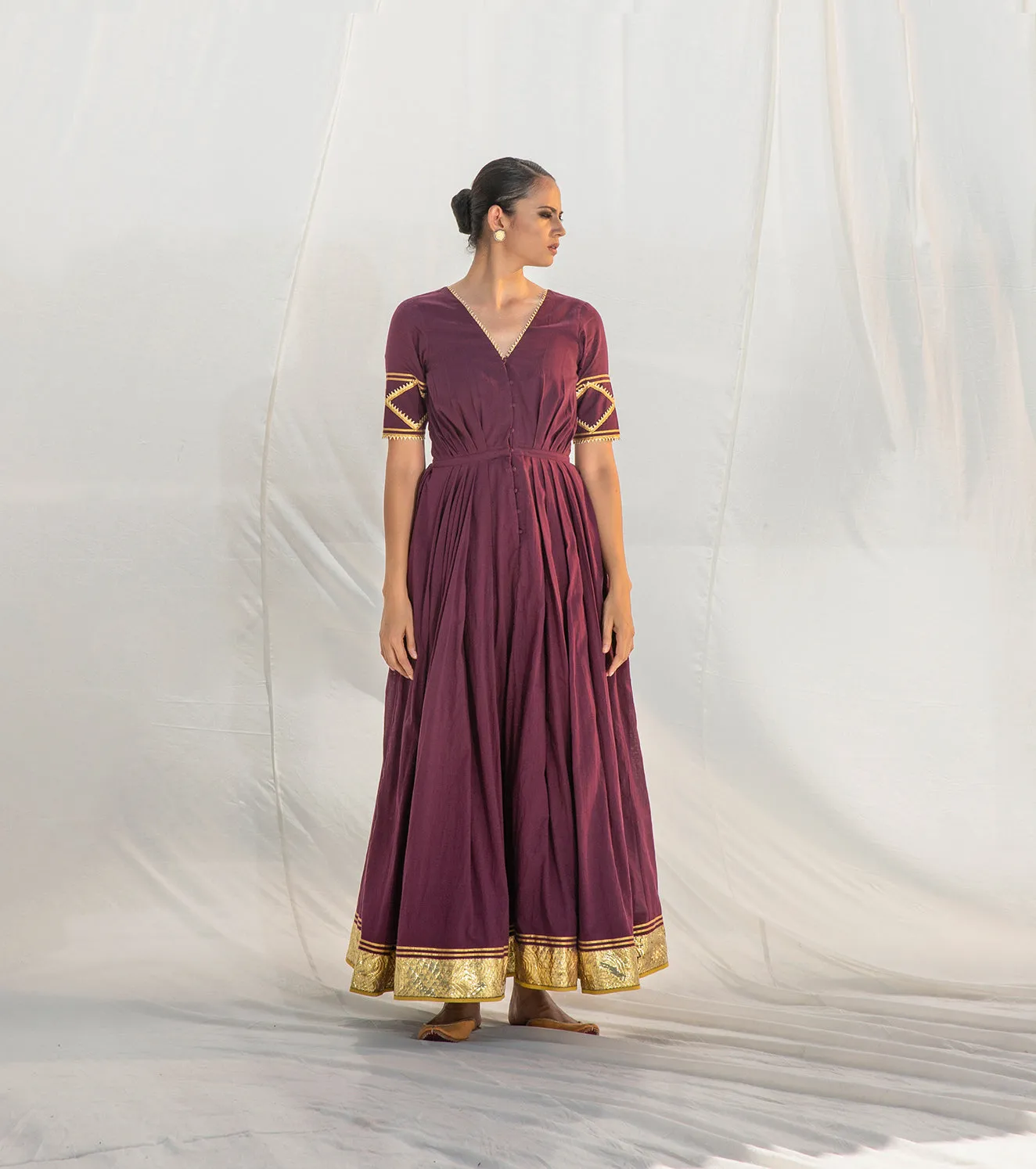 Rangmanch Pleated Long Dress