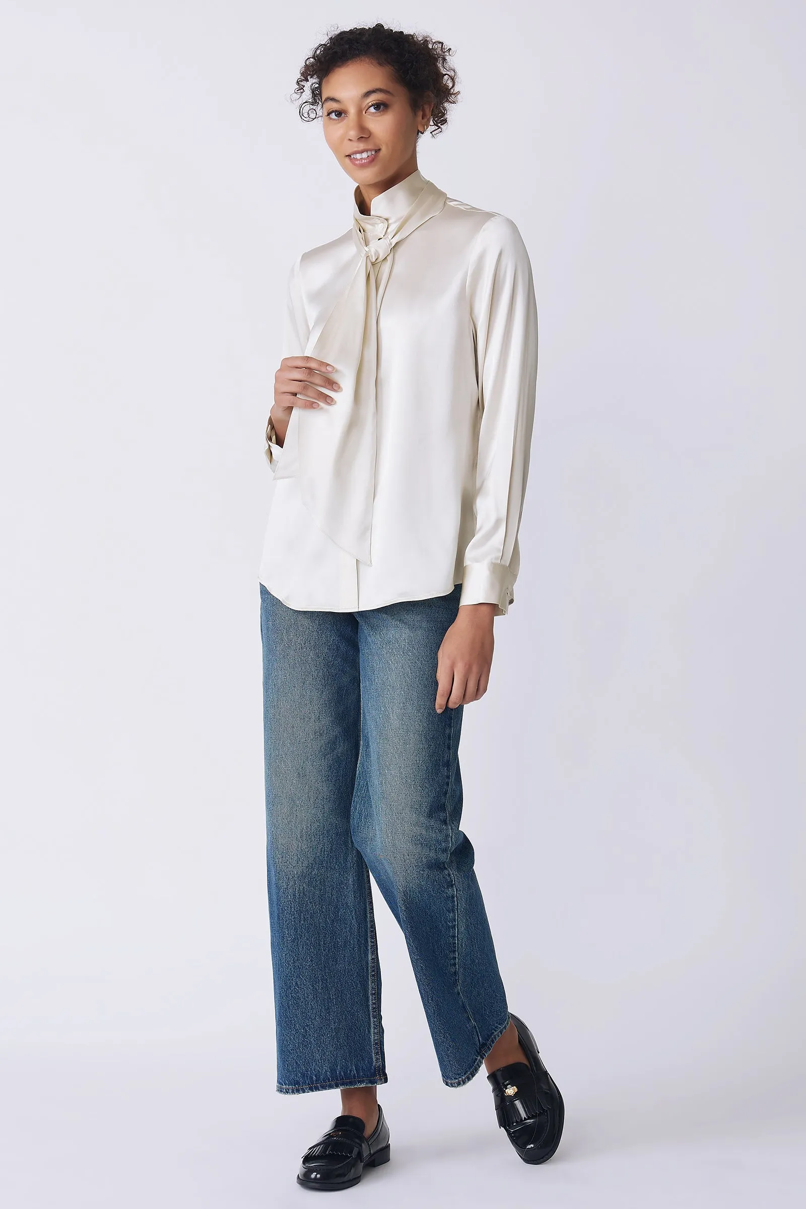 Regency Blouse - Oyster