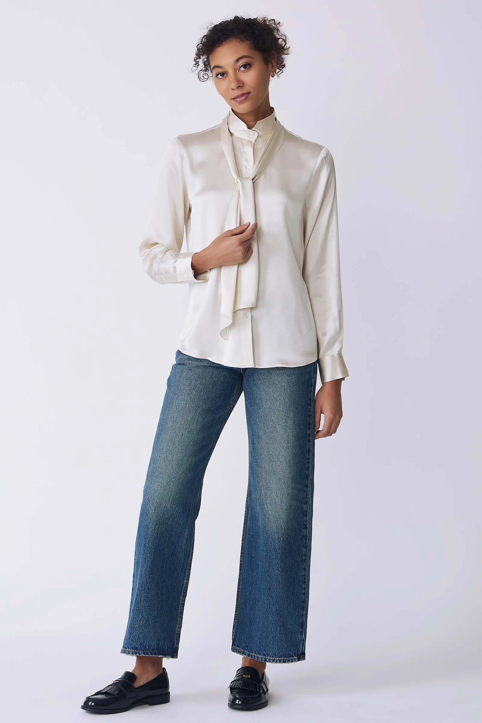 Regency Blouse - Oyster
