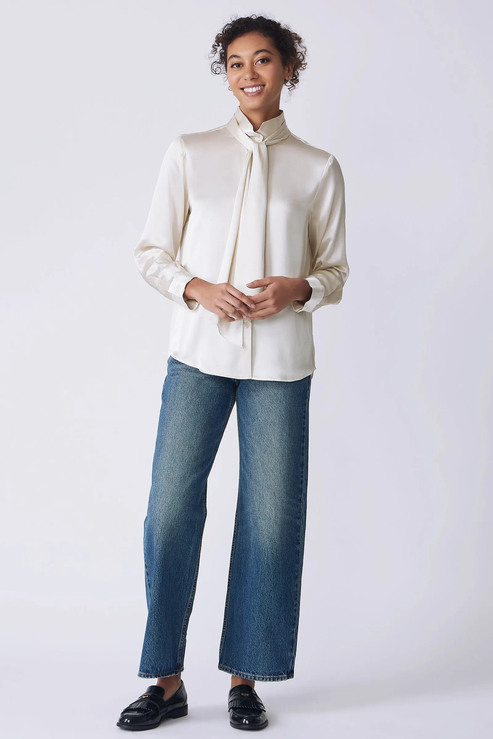 Regency Blouse - Oyster