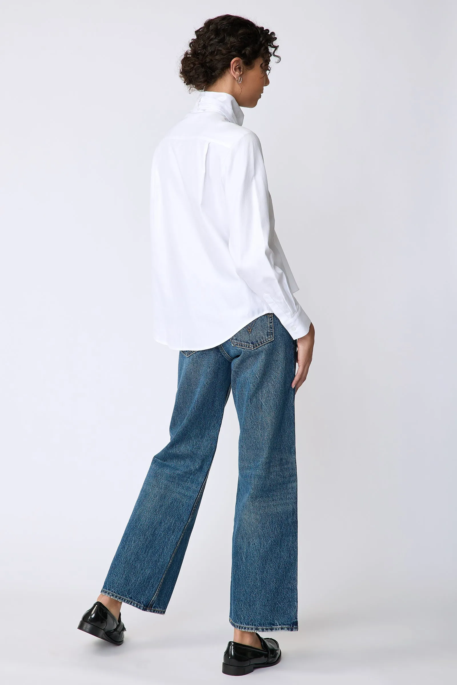 Regency Blouse - White Twill
