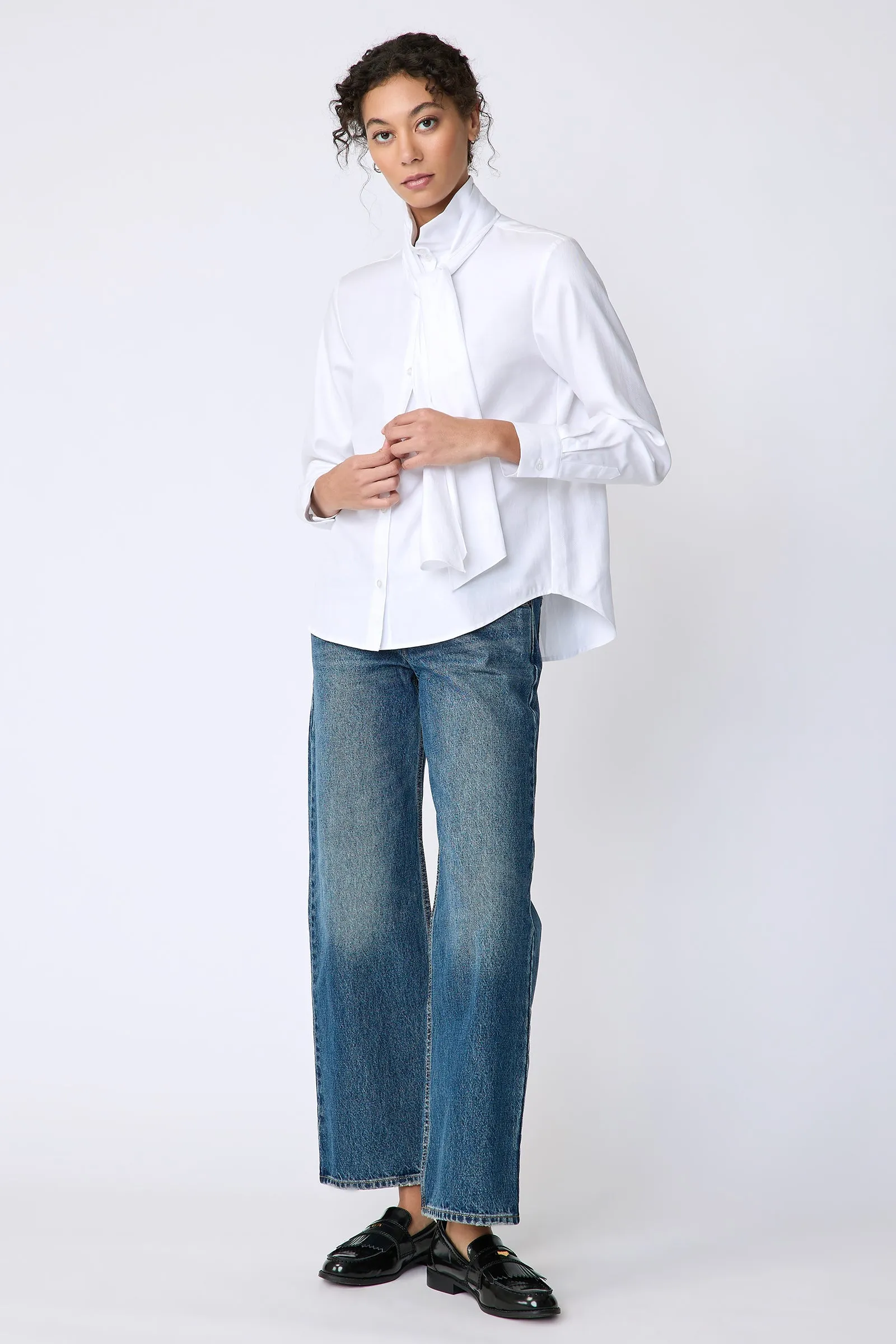 Regency Blouse - White Twill