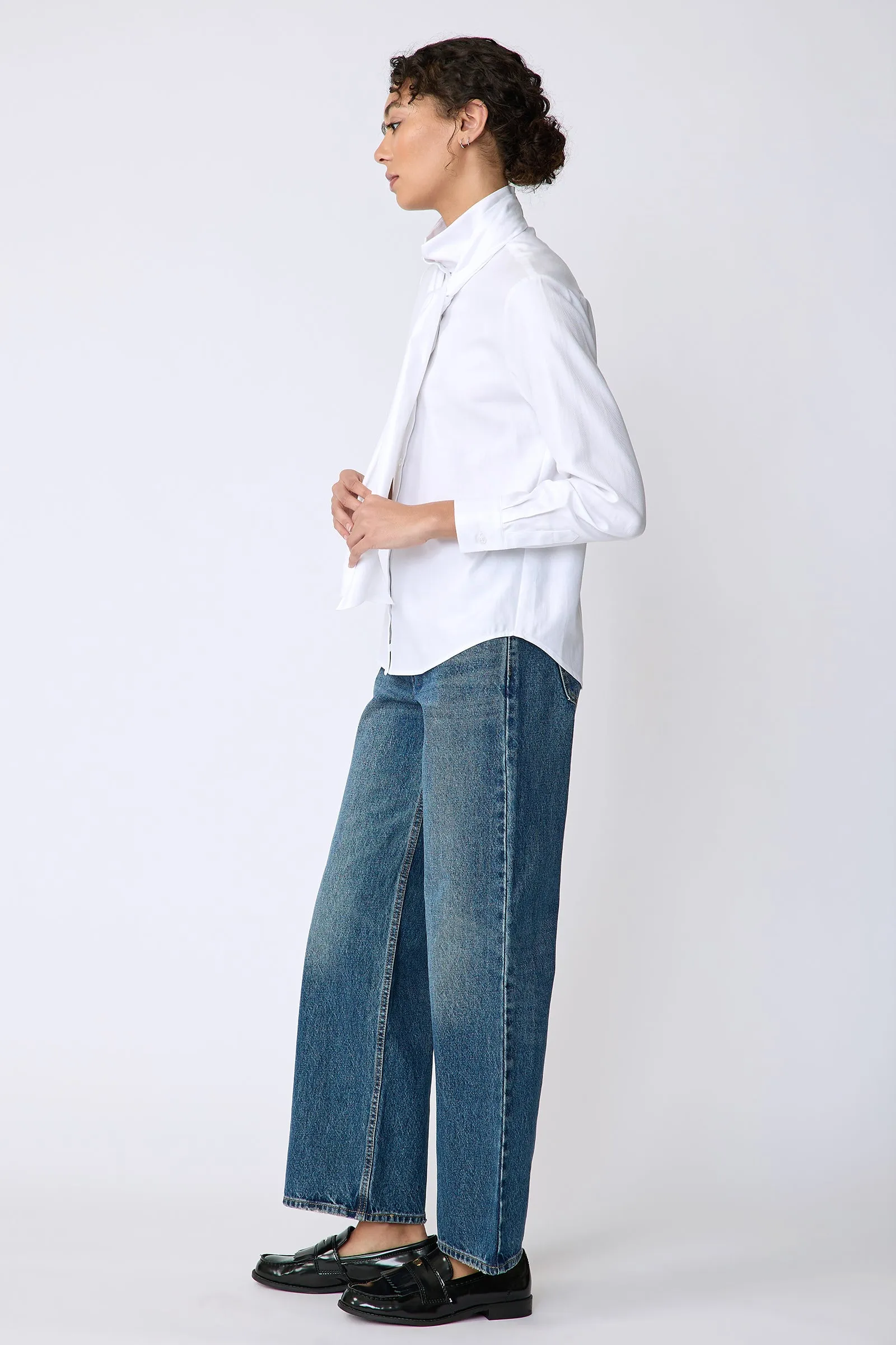 Regency Blouse - White Twill
