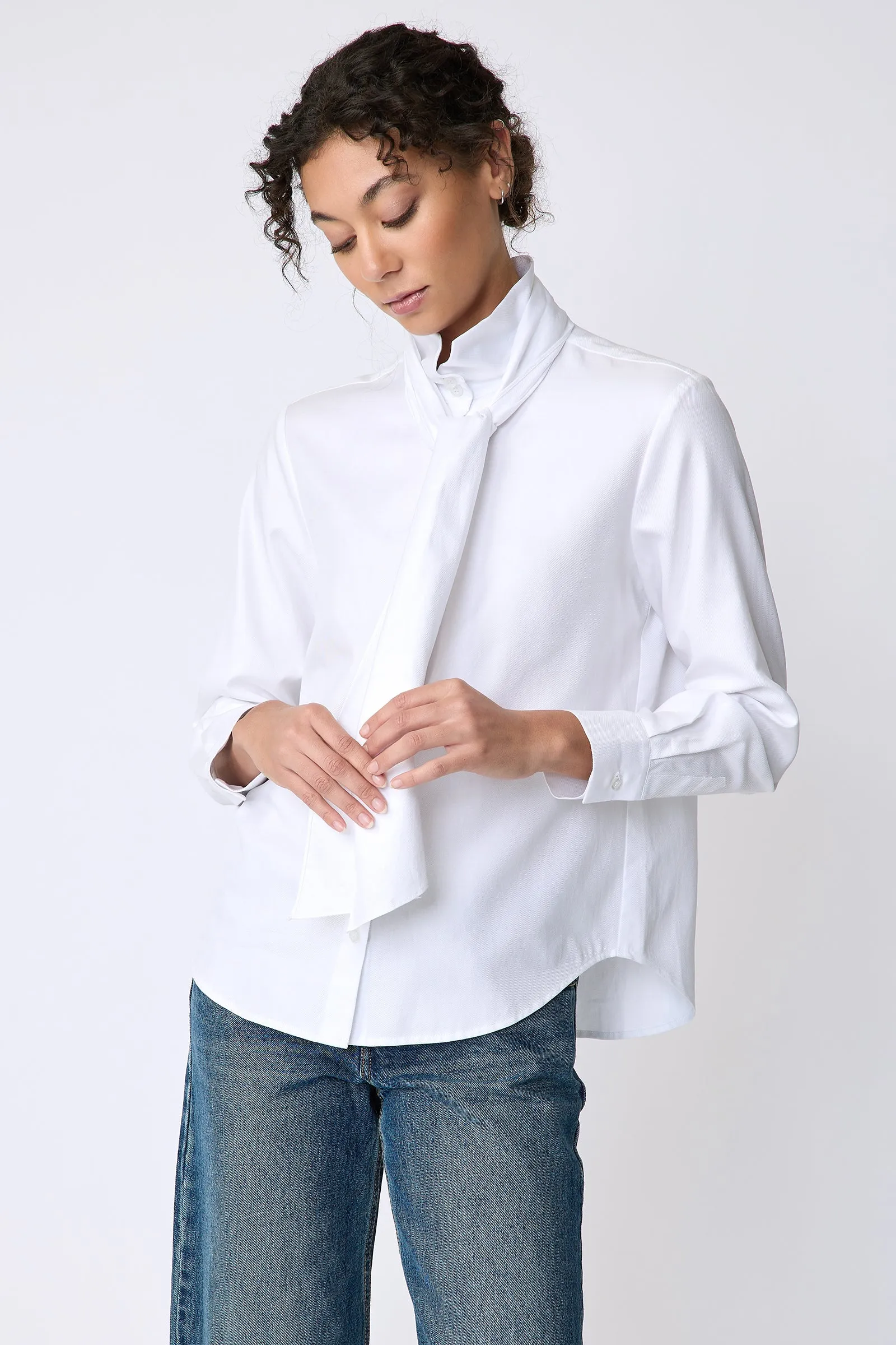 Regency Blouse - White Twill