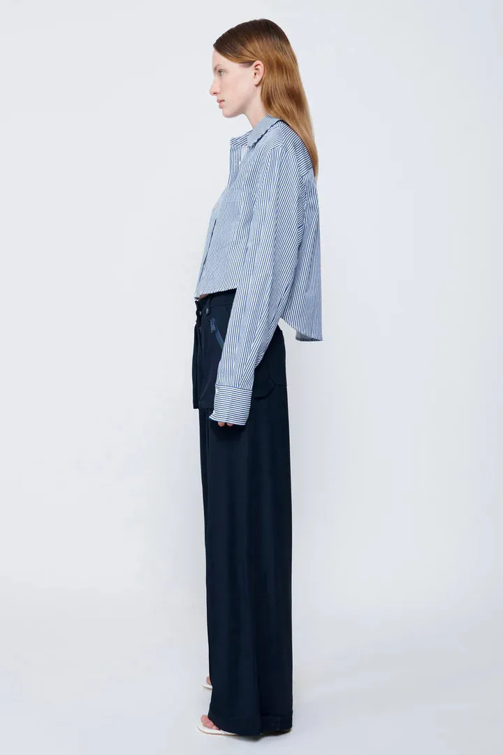 Renata cropped button down