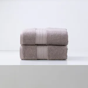 Renee Taylor Brentwood 650 GSM Low Twist 2 Pack Bath Sheet - WHISPER