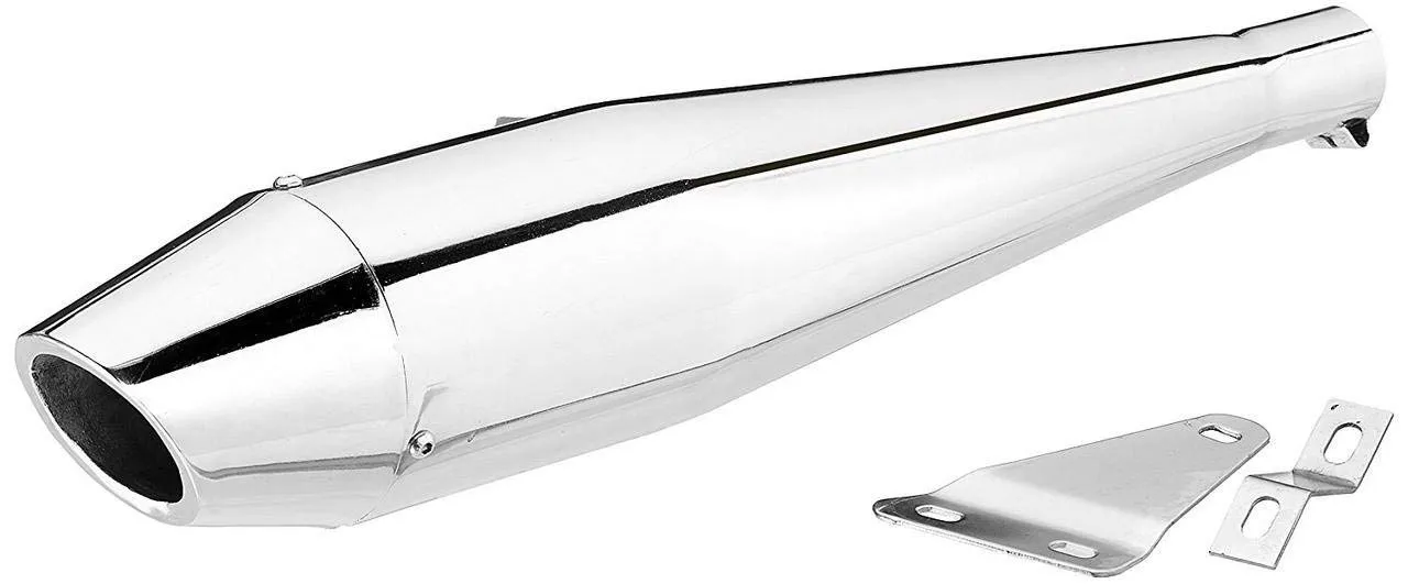 R.J.VON Premium Dolphin Muffler  Silencer for Royal Enfield