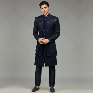 Royal Blue Indowestern Ensemble for Men