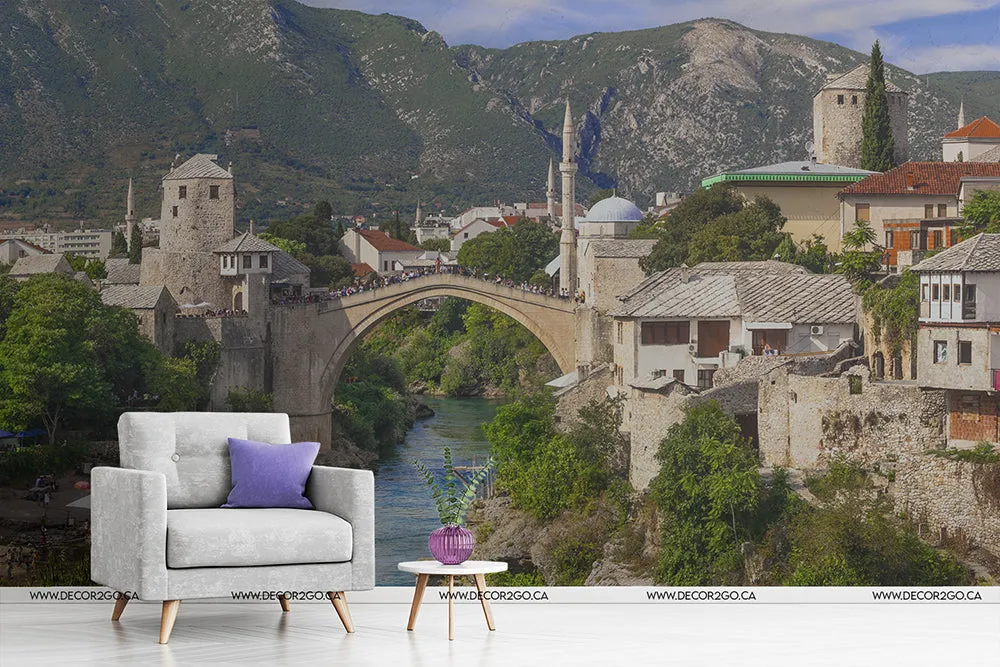 Rustic Town Wallpaper Mural