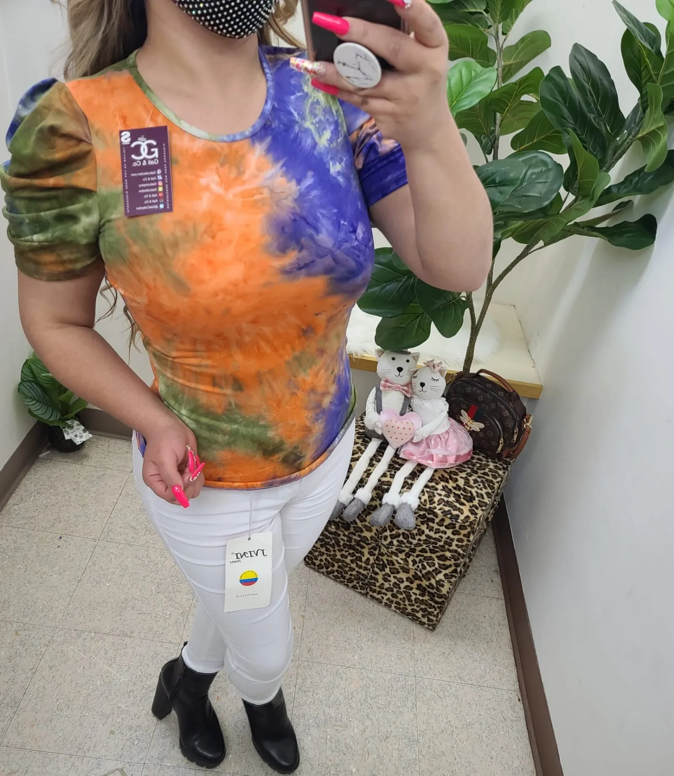 Rveka green tie dye
