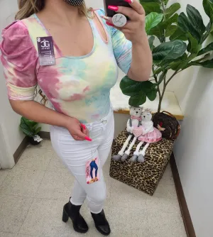 Rveka yellow tie dye