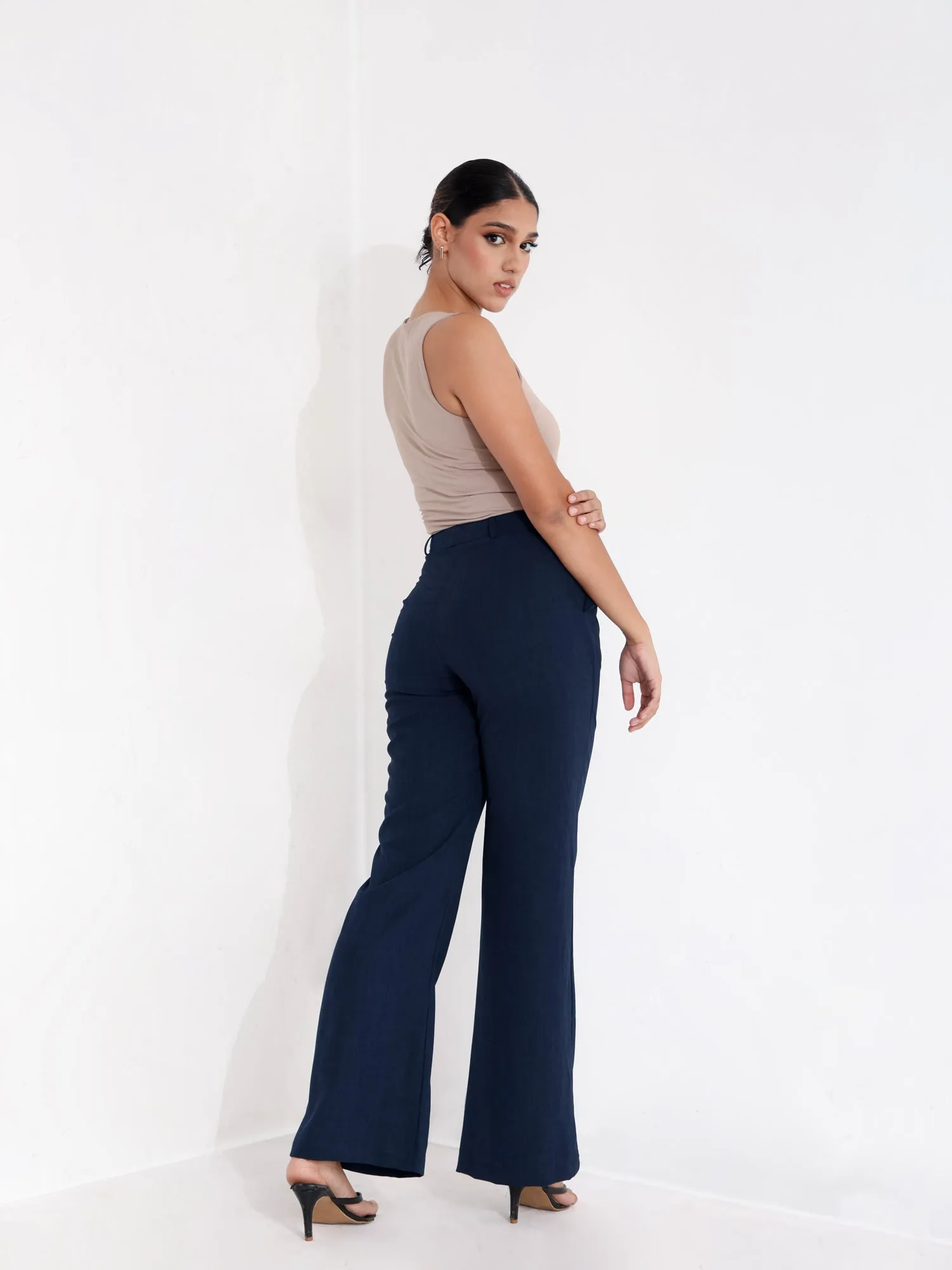 Seam Detailed Straight Leg Pant