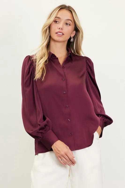 Serenity Satin Blouse