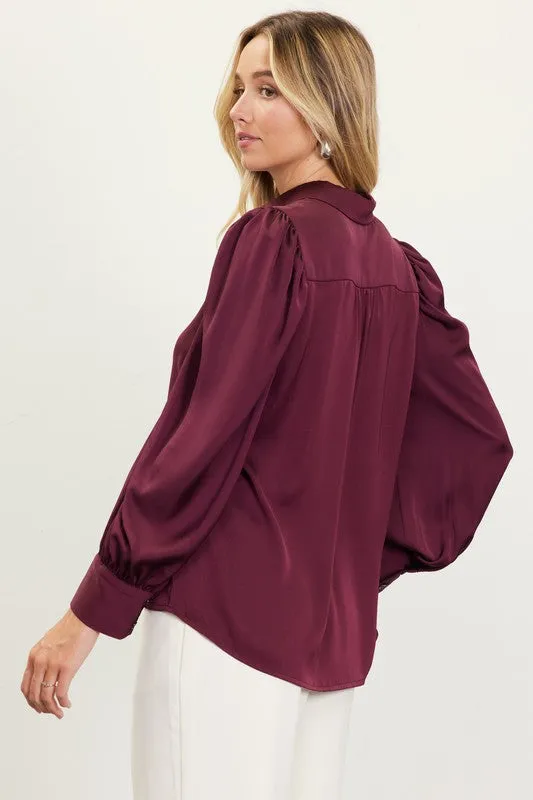 Serenity Satin Blouse
