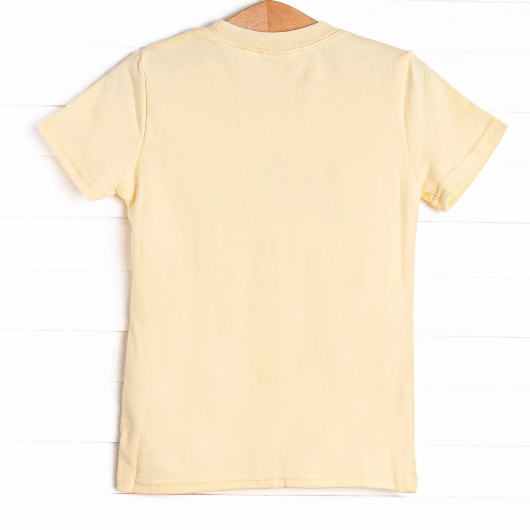 Shark Tail Applique Top, Yellow