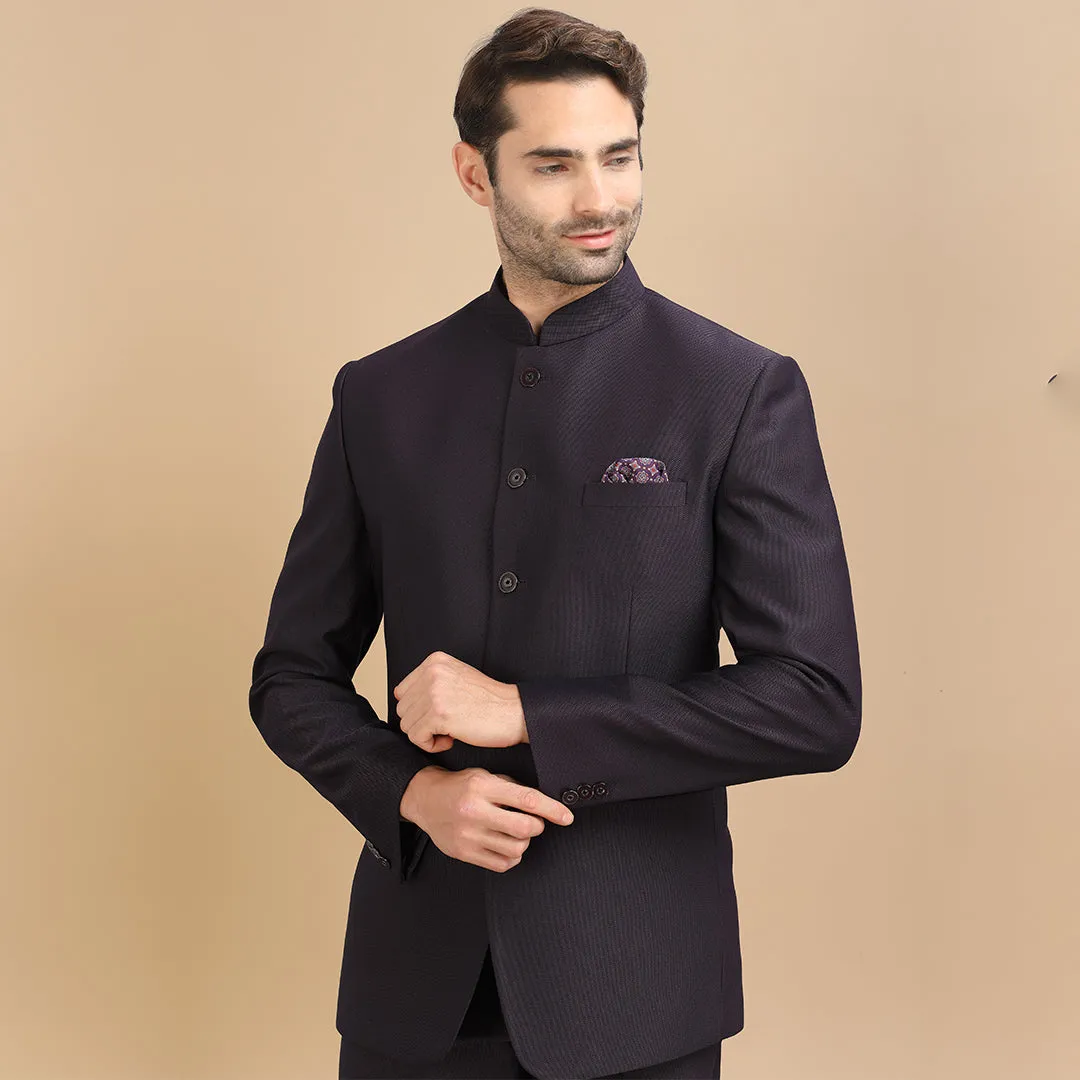 Shining Radiant Maroon Jodhpuri Suit for Men