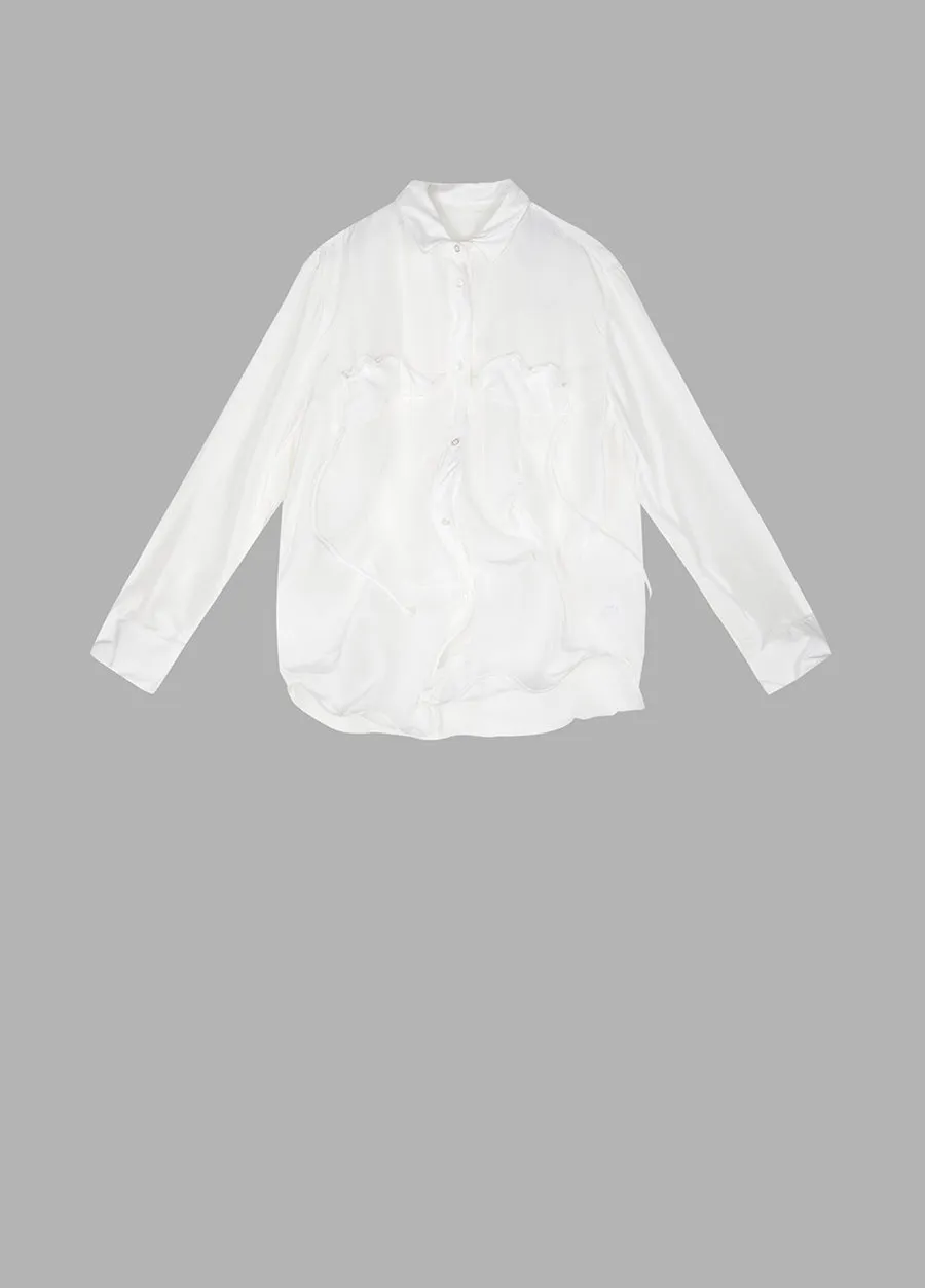 Shirt /JNBY Loose Fitting Long-sleeved Silk Shirt