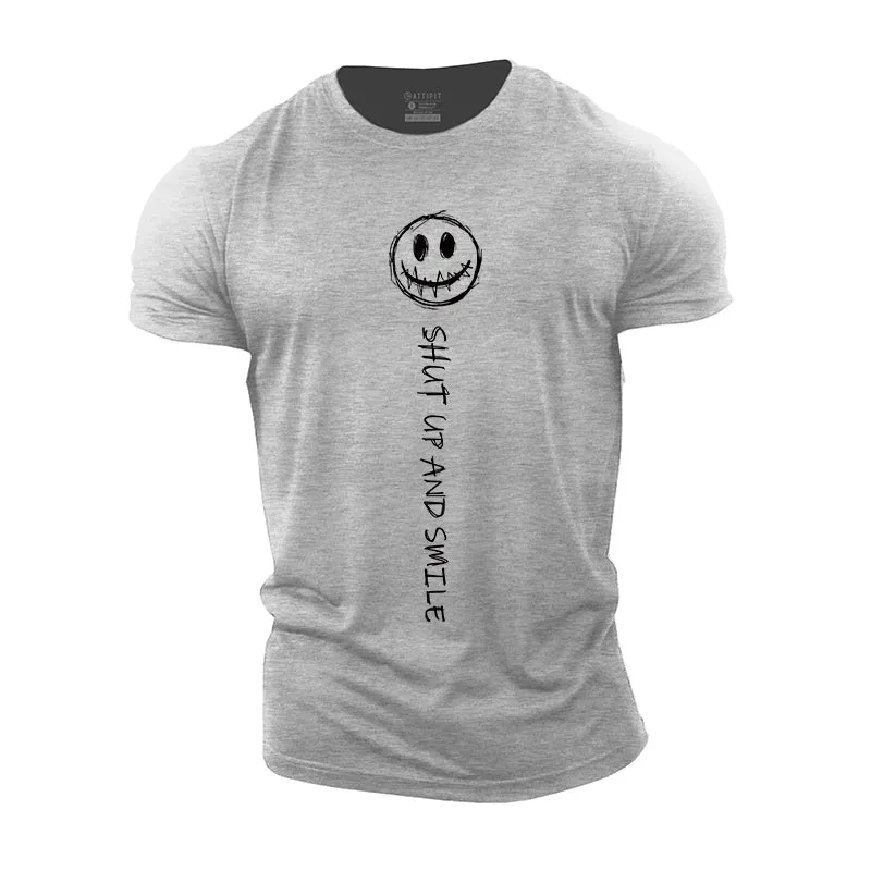 Shut Up And Smile Cotton T-Shirt