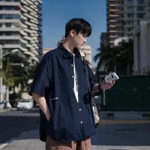 Silk Short-Sleeved Work Shirt