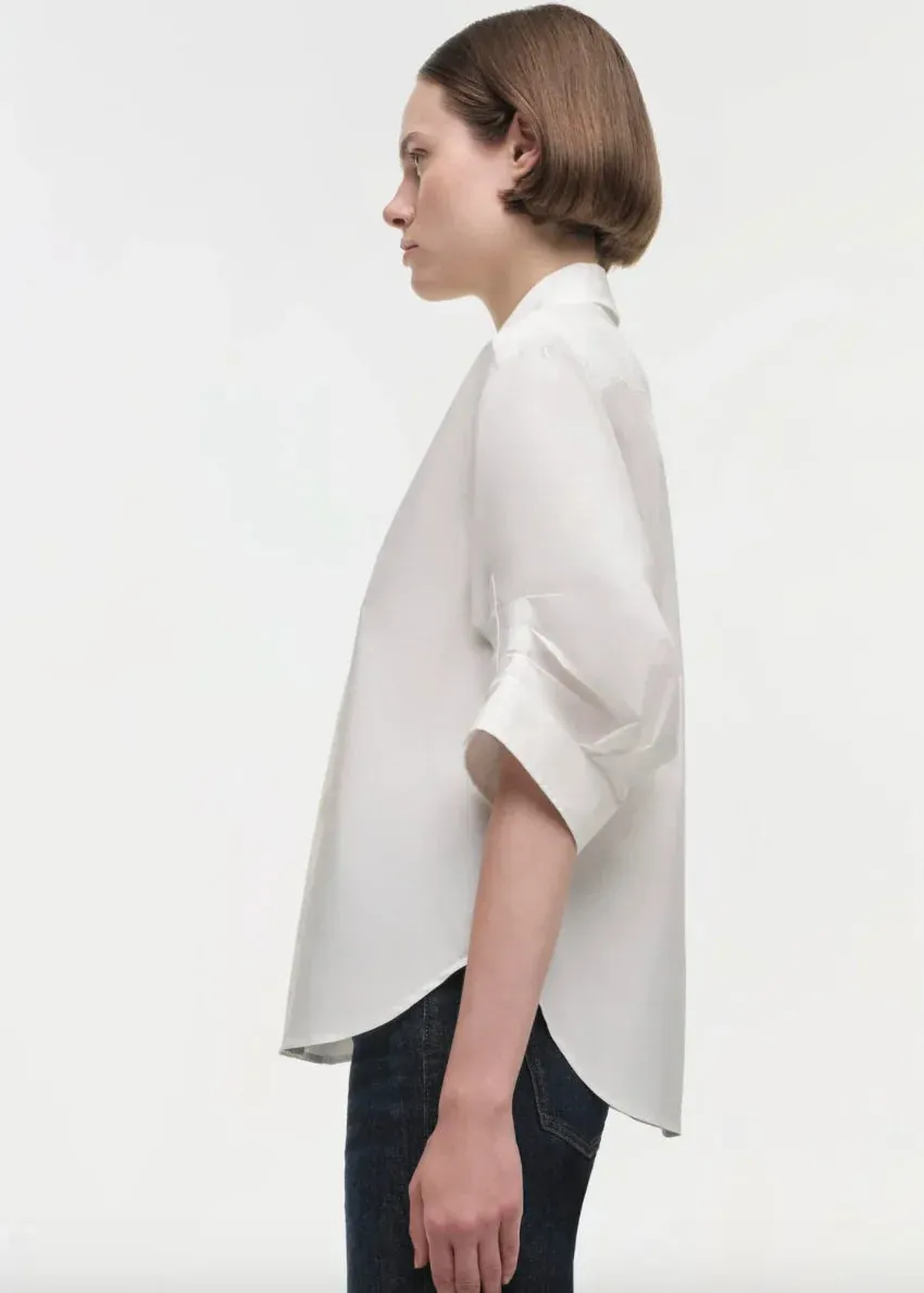 SIMKHAI - Gemma Poplin Shirt - White