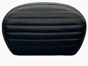 Sissy Bar Pad / Pleated / Dull Black Vinyl