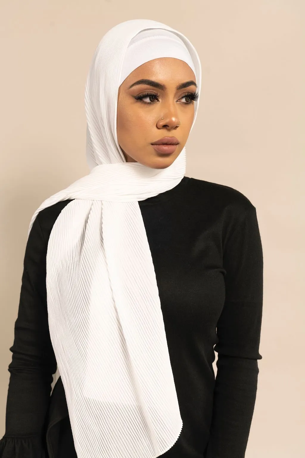 SNOW Pleated Chiffon