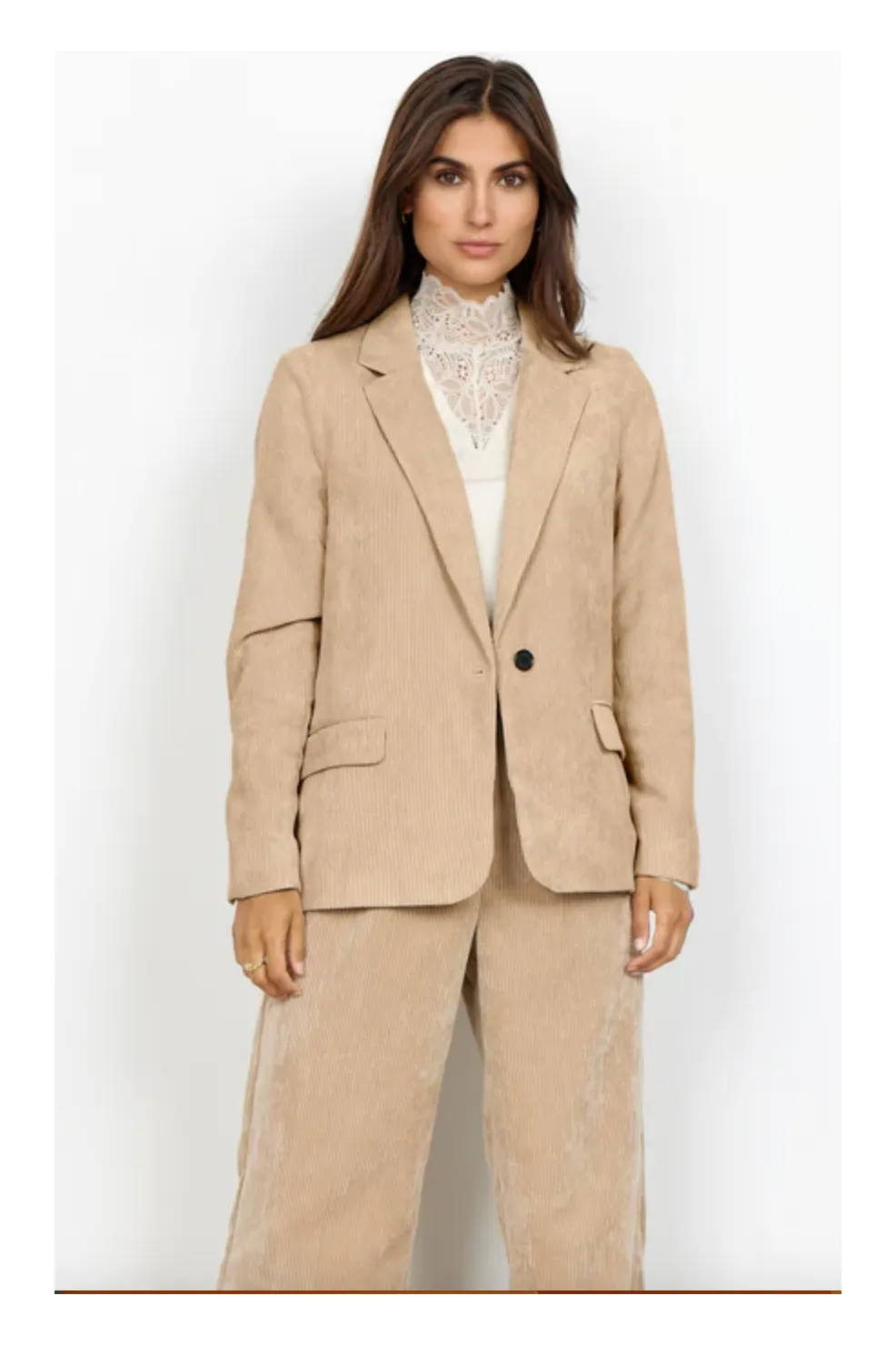 SoyaConcept - Bindi 1 - Corduroy Jacket - Sand - 16986
