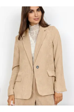 SoyaConcept - Bindi 1 - Corduroy Jacket - Sand - 16986